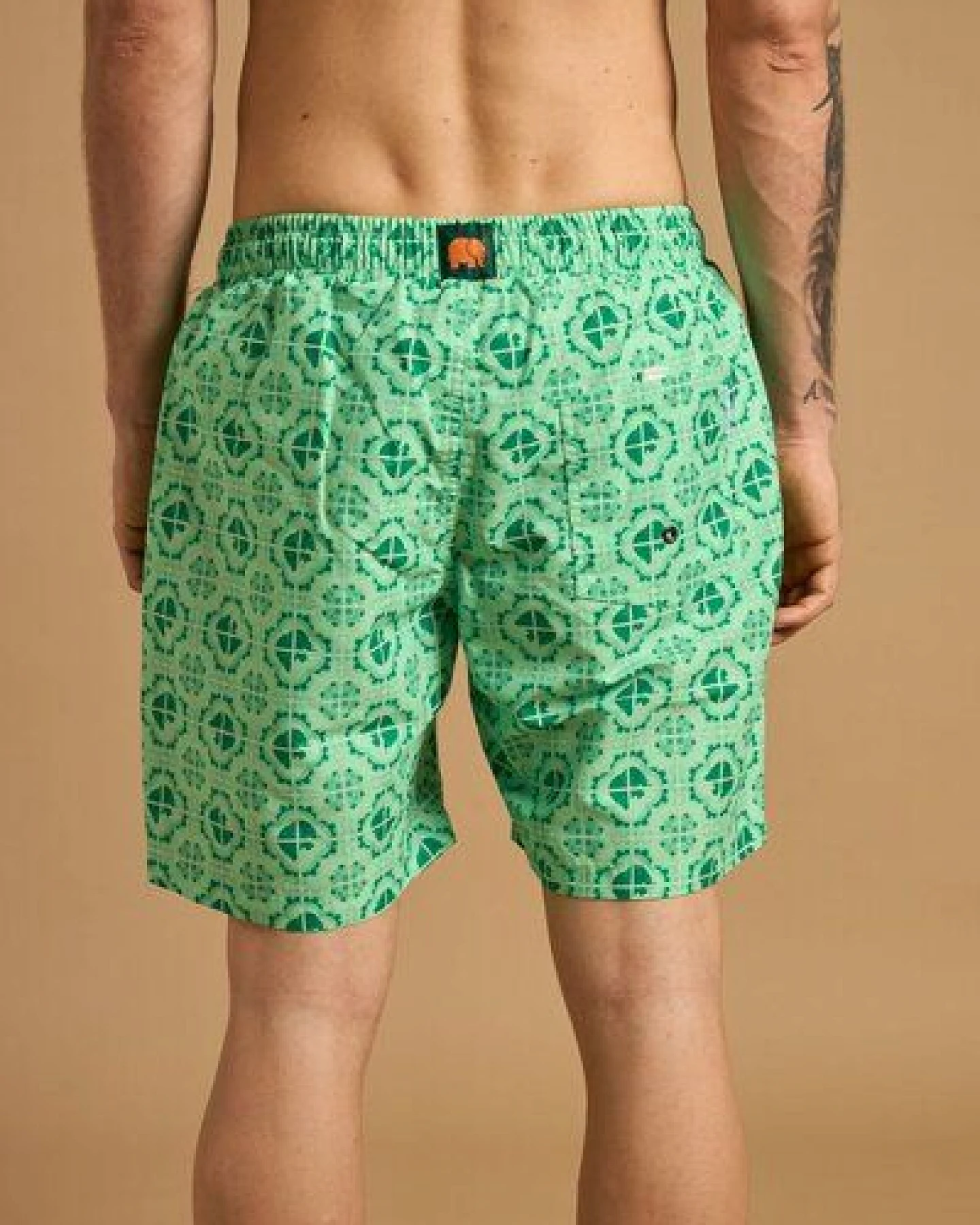 Trendsplant Tiles SEAQUAL®YARN Swim Trunks Aqua Green – Ansicht 4