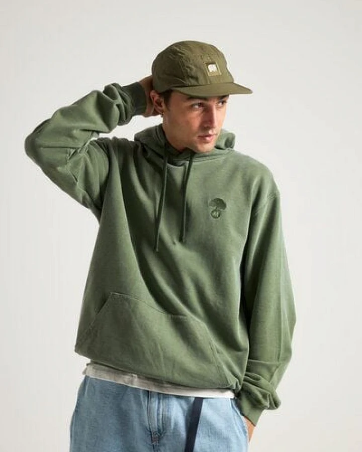 Trendsplant Aroes Pigment Heavyweight Hoodie Oak Green