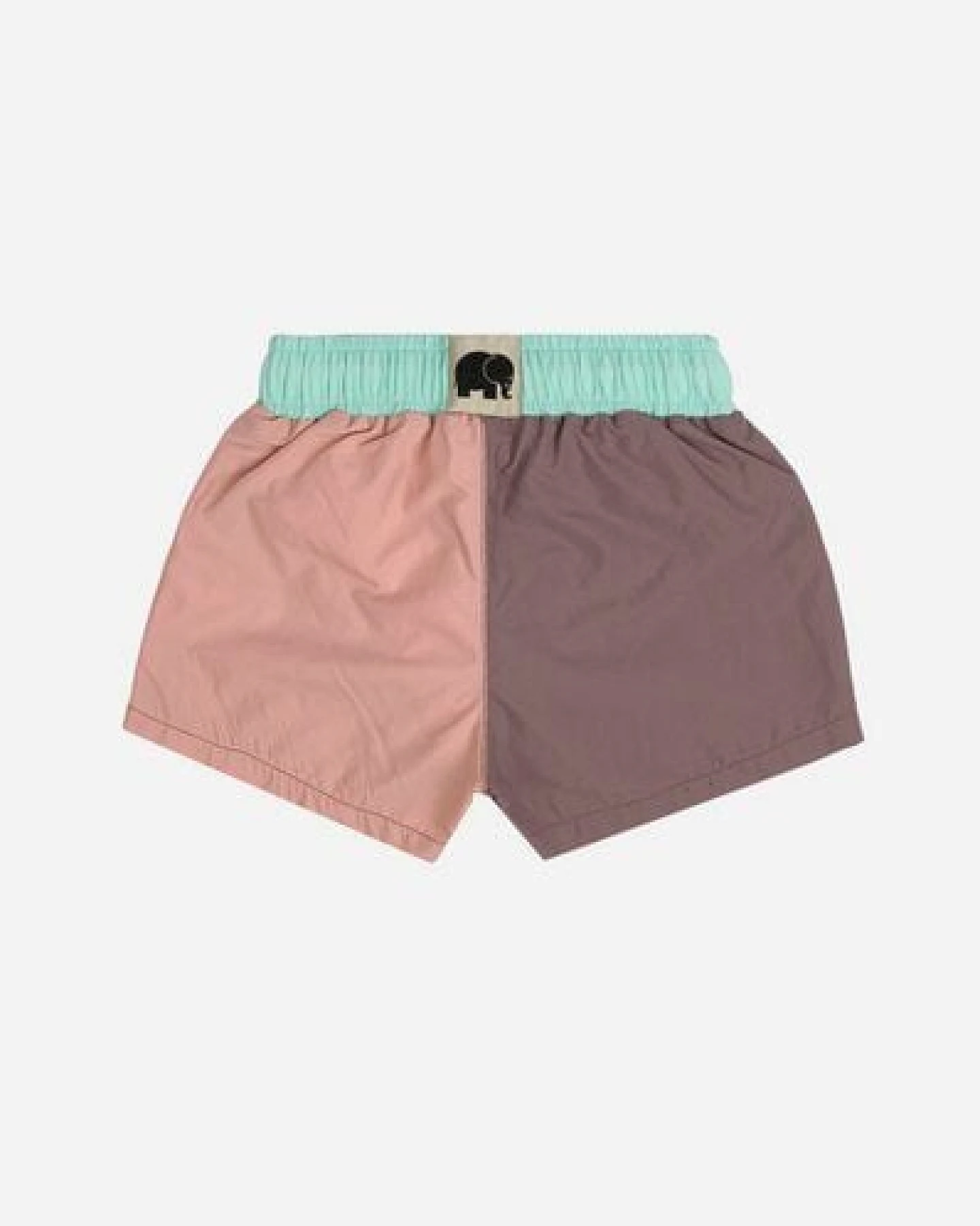 Trendsplant Color Block Q-Nova® Kid's Swim Trunks Mauve – Ansicht 3