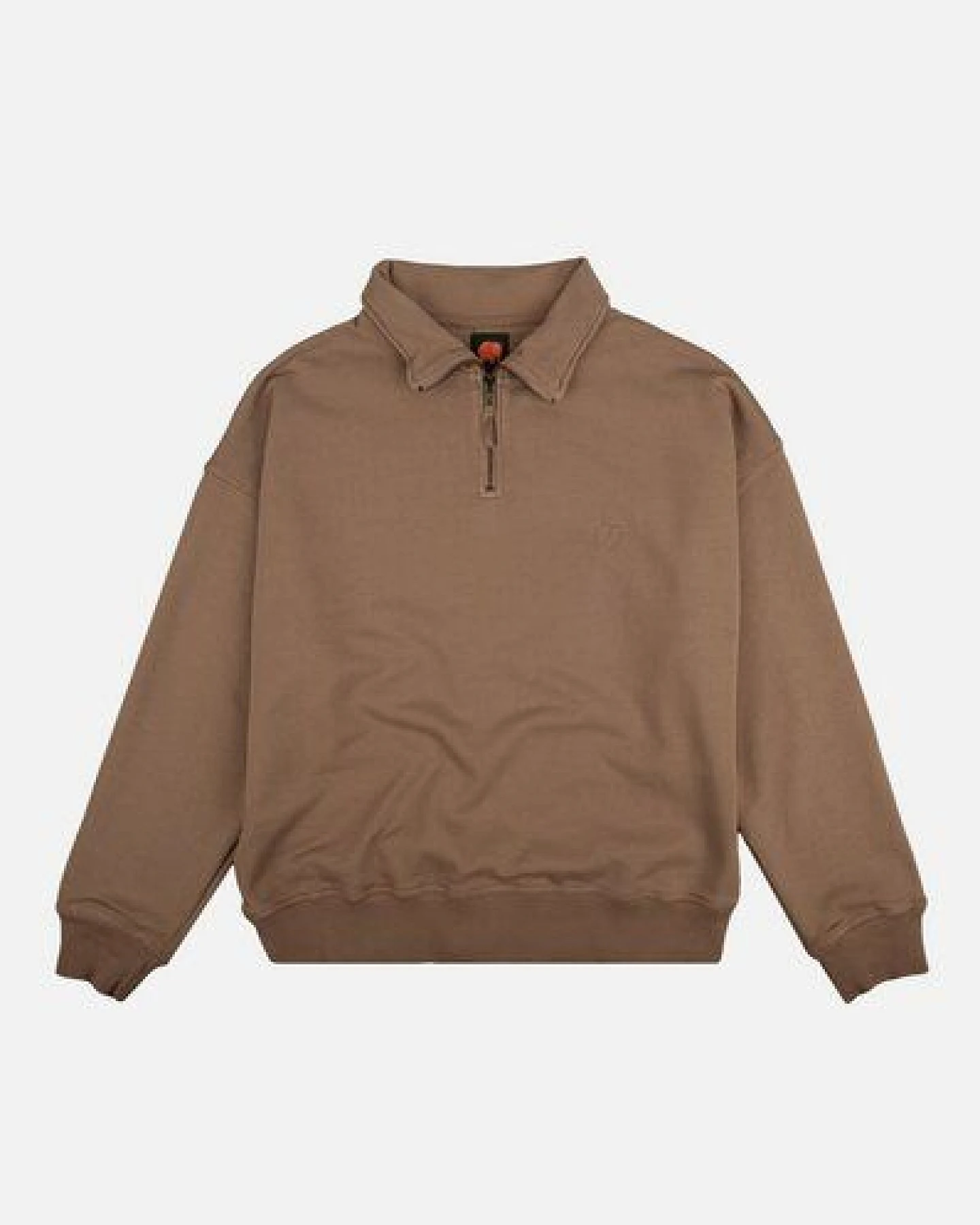 Trendsplant Women's Essential Garment Heavyweight Oversized Quater Zip Sweatshirt Caribou – Ansicht 2