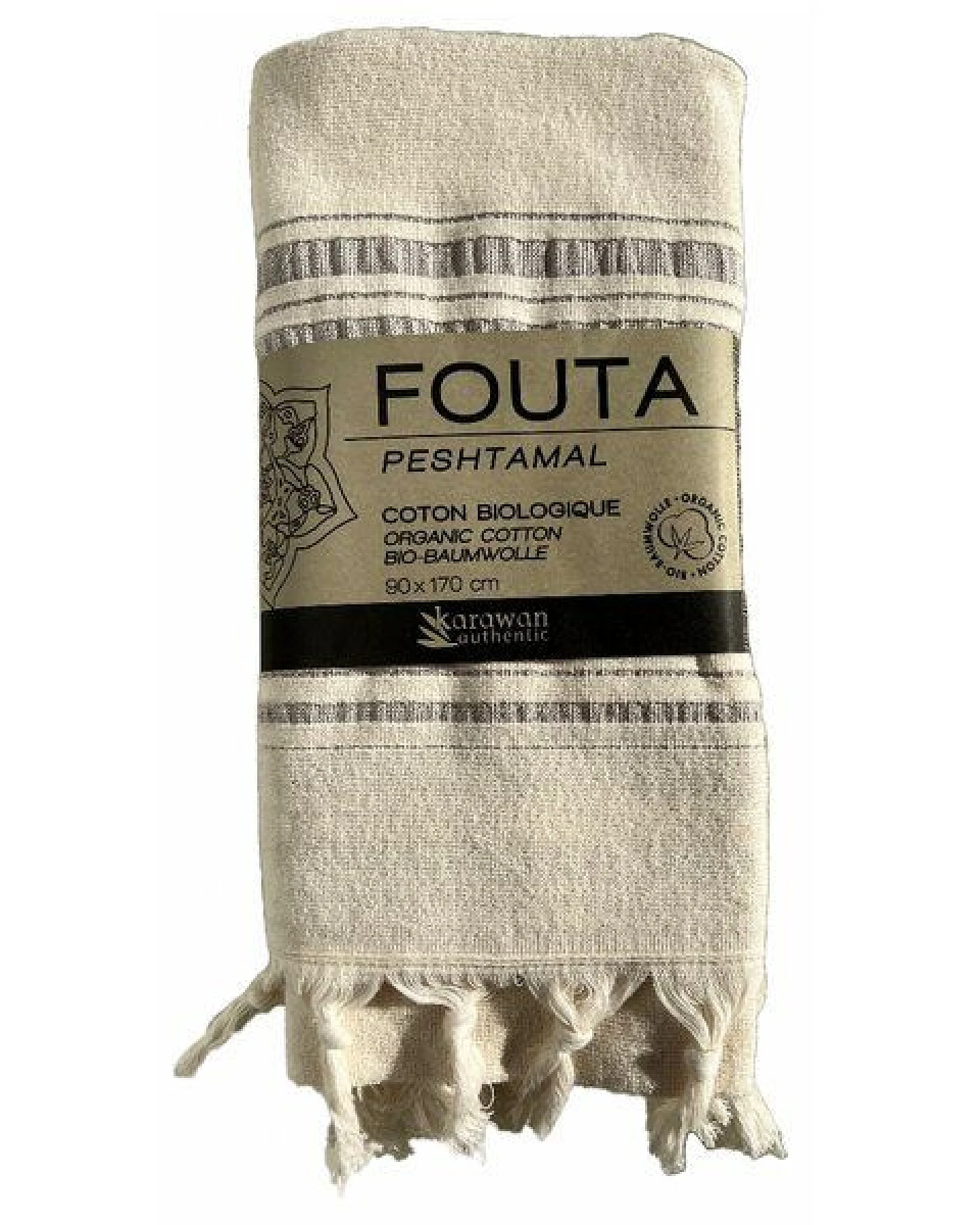 Karawan authentic Fouta / Hammamtuch aus Biobaumwolle - Dolce Collection – Ansicht 2