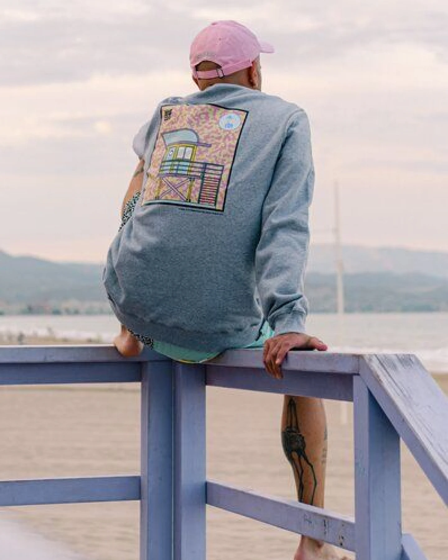 Antonyo Marest x Trendsplant Art Hut Sweatshirt Sport Grey – Ansicht 2