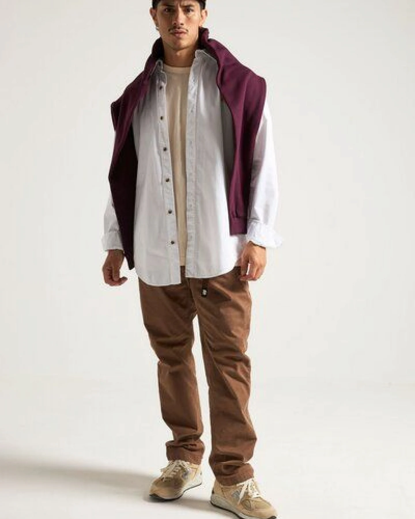 Trendsplant Postiguet Pigment Dyed Twill Shirt Bright White – Ansicht 3