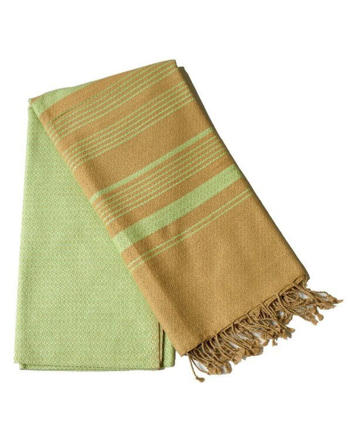 Karawan authentic Hamamtuch Fouta "sand" aus Biobaumwolle, 100 × 200 cm – Ansicht 2
