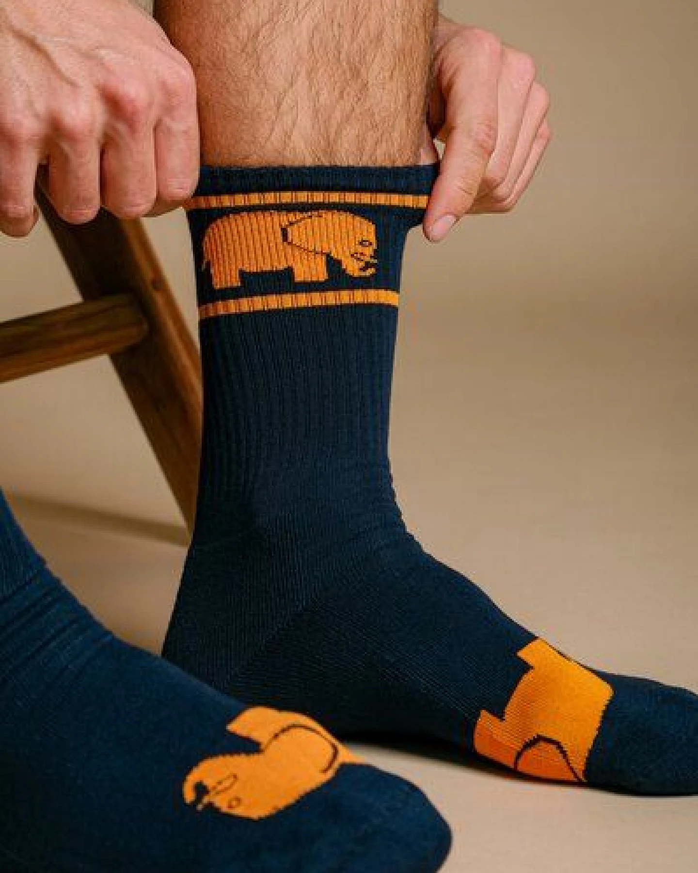 Trendsplant Navy Bamboo Athletic Socks – Ansicht 2