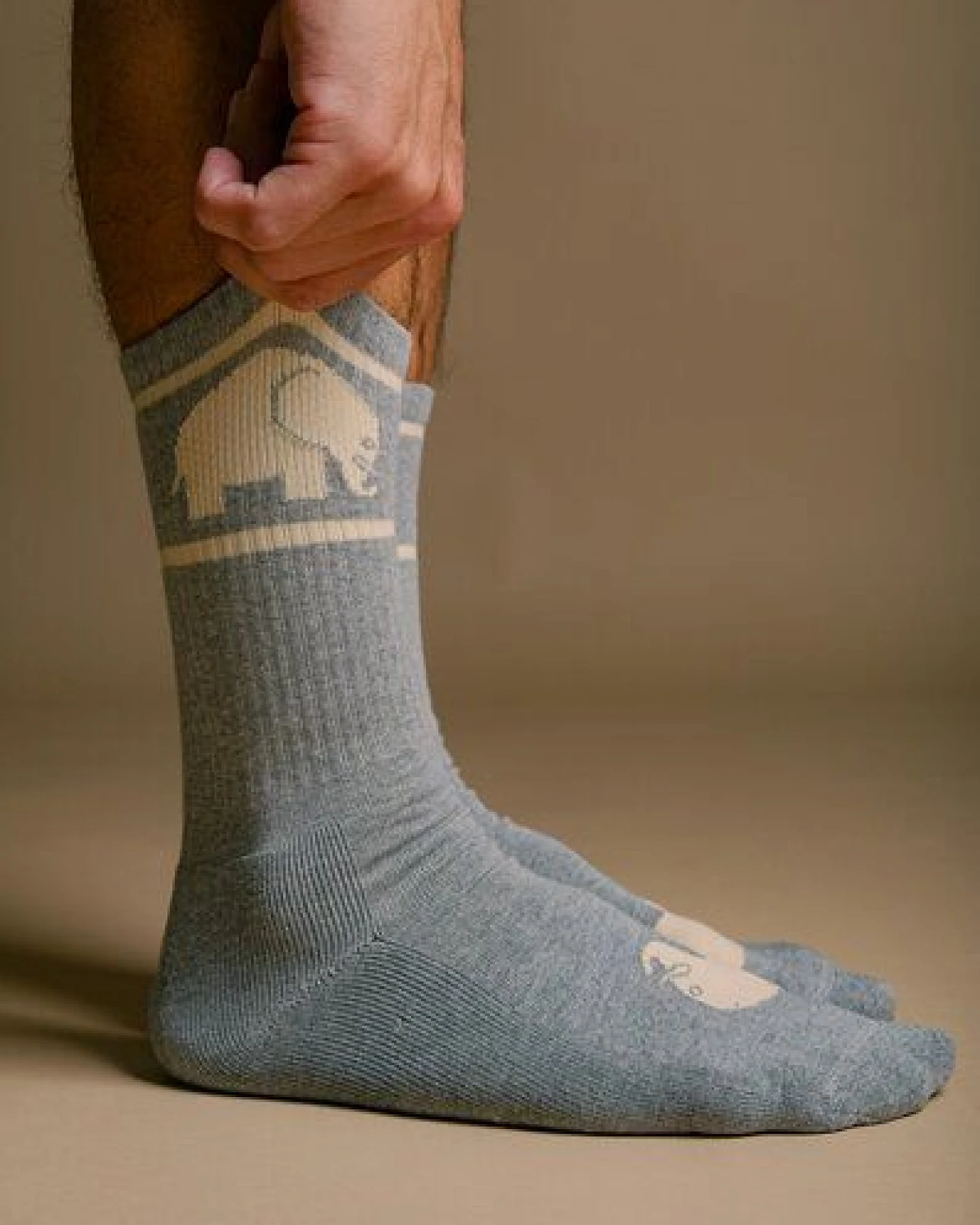 Trendsplant Grey Organic Cotton Athletic Socks – Ansicht 2