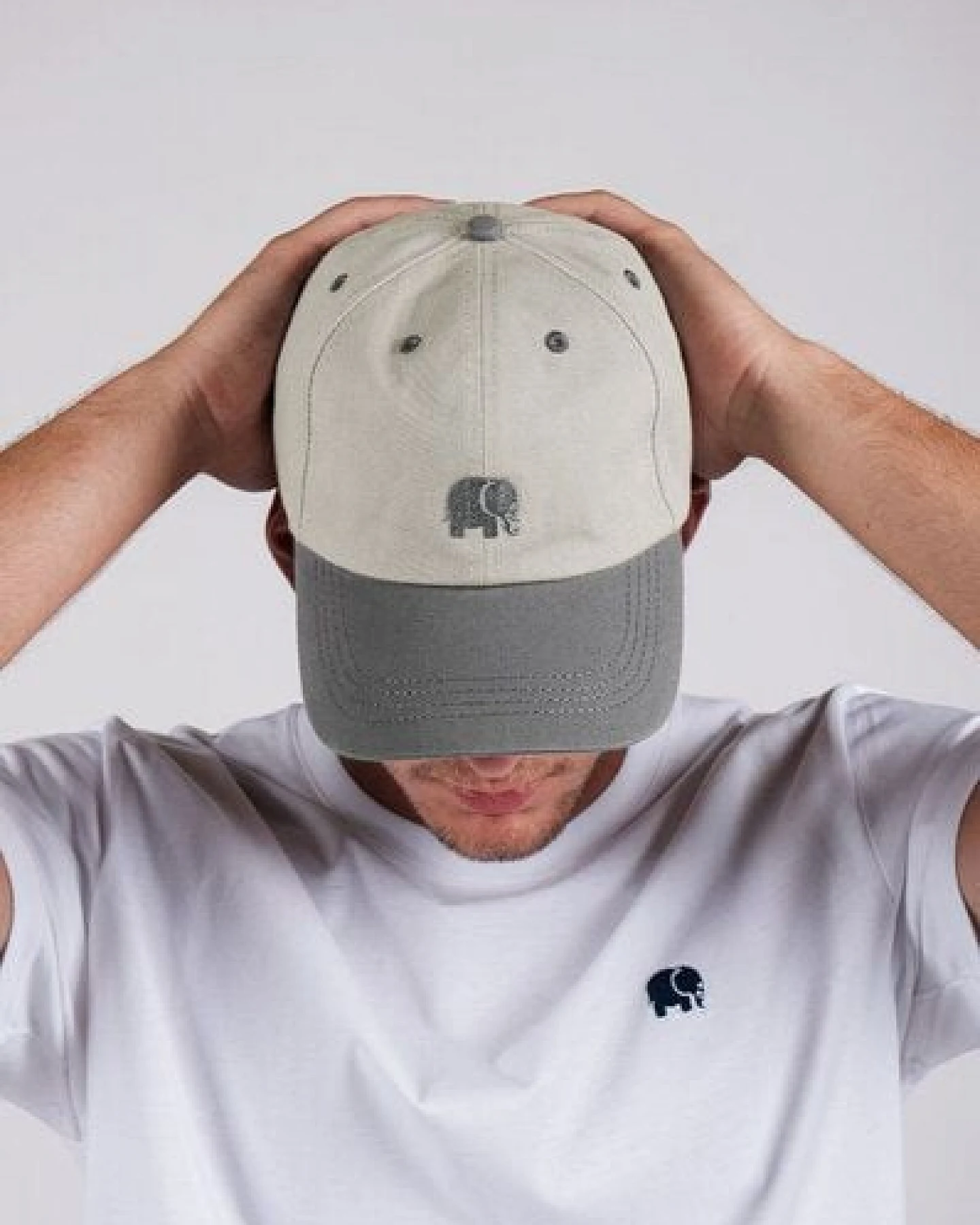 Trendsplant Logo Dad Cap Marengo Ecru – Ansicht 2