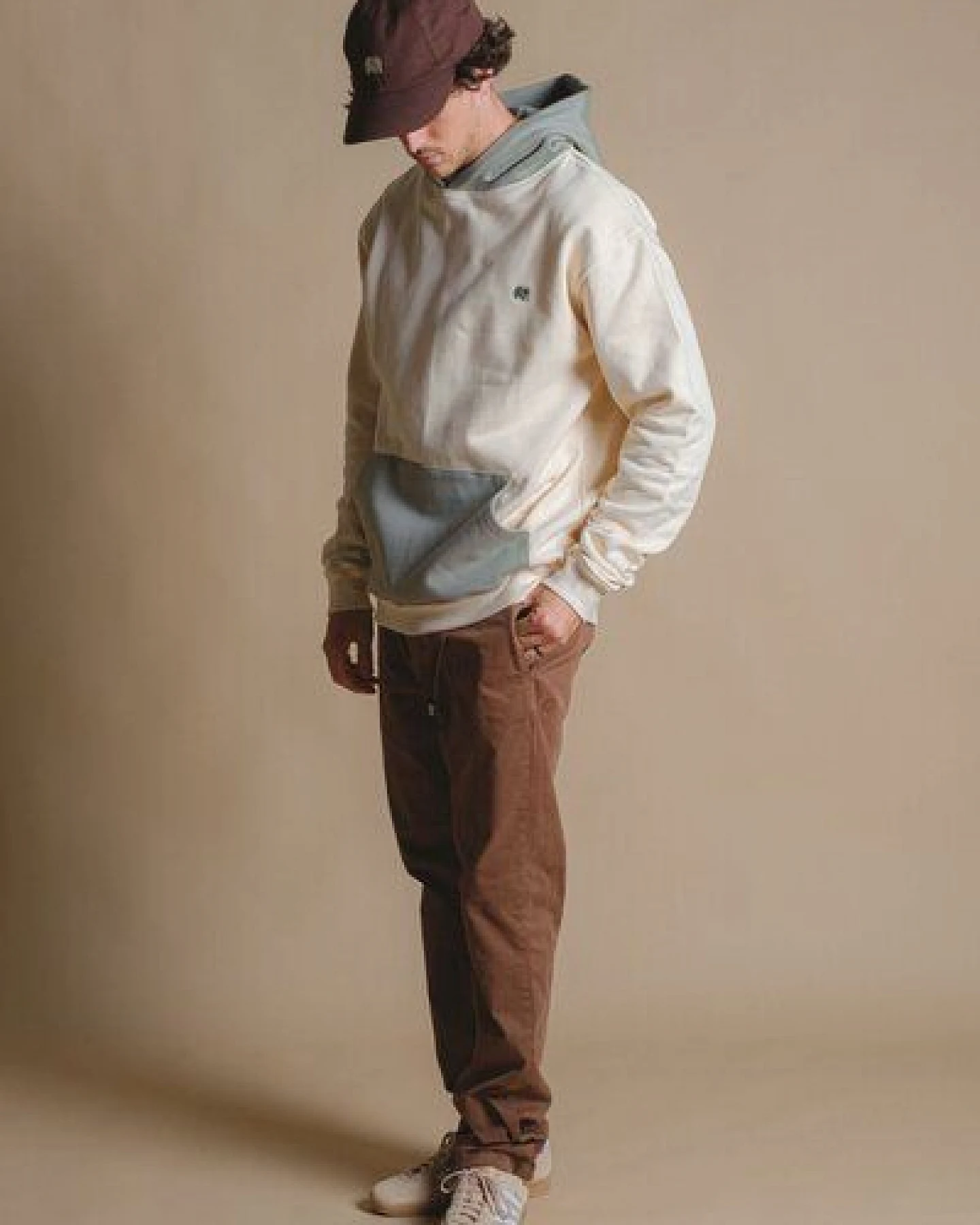 Trendsplant Color Block Hoodie Pale Glow – Ansicht 3