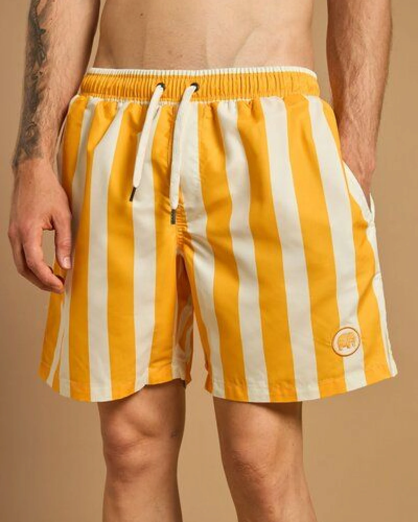 Trendsplant Beach Club SEAQUAL®YARN Swim Trunks Golden Yellow – Ansicht 2