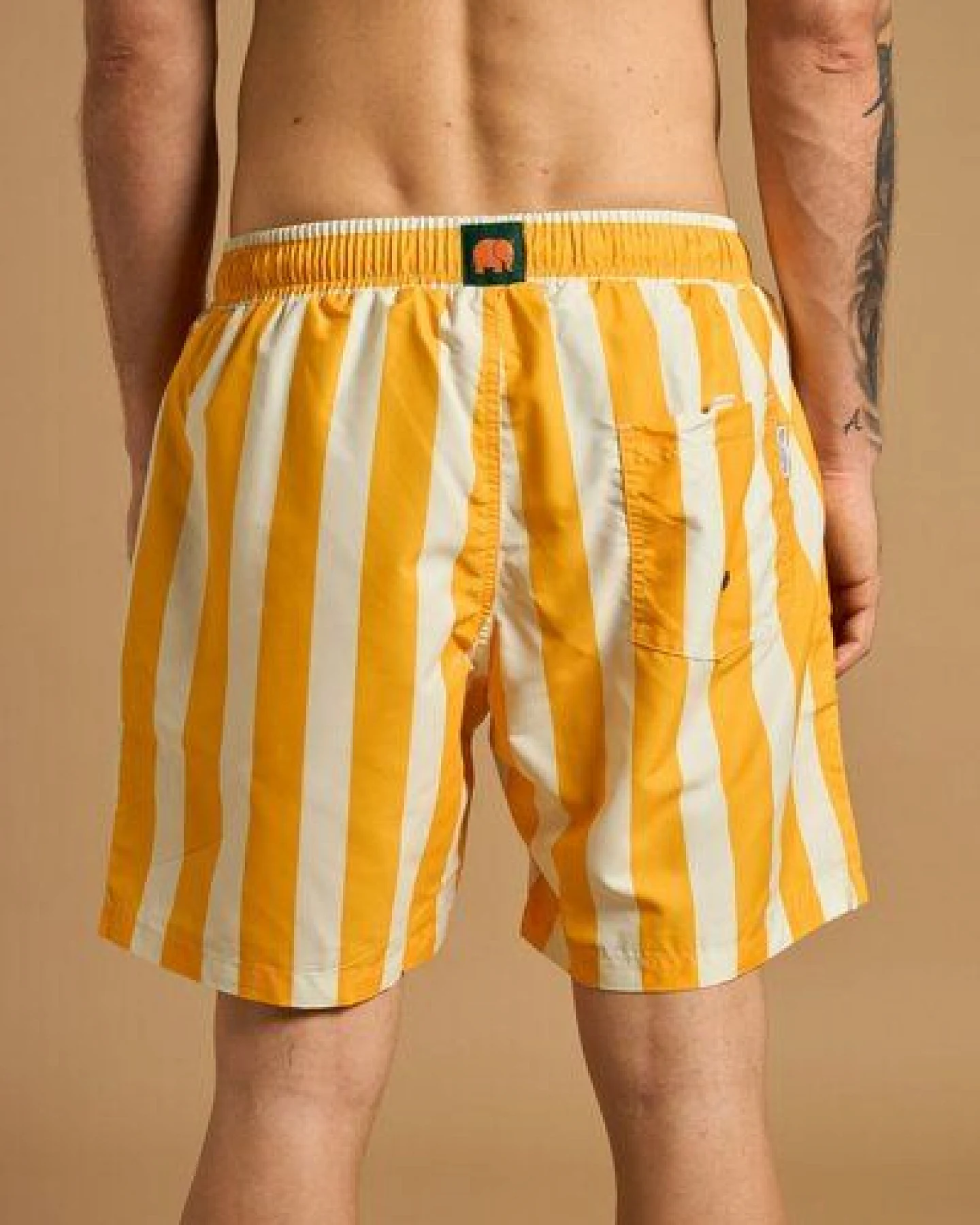Trendsplant Beach Club SEAQUAL®YARN Swim Trunks Golden Yellow – Ansicht 4