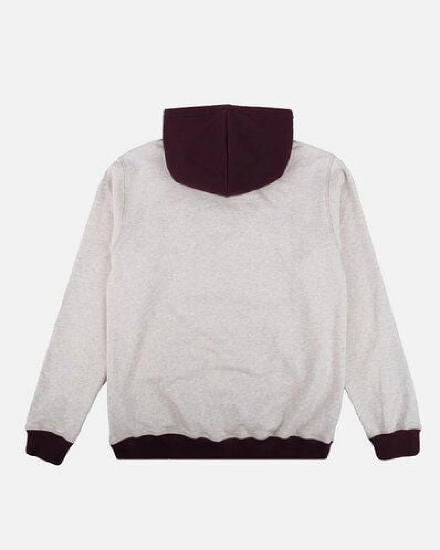 Trendsplant The Hooded Oversized Sweatshirt Warm Heather Grey/Wine Red – Ansicht 4