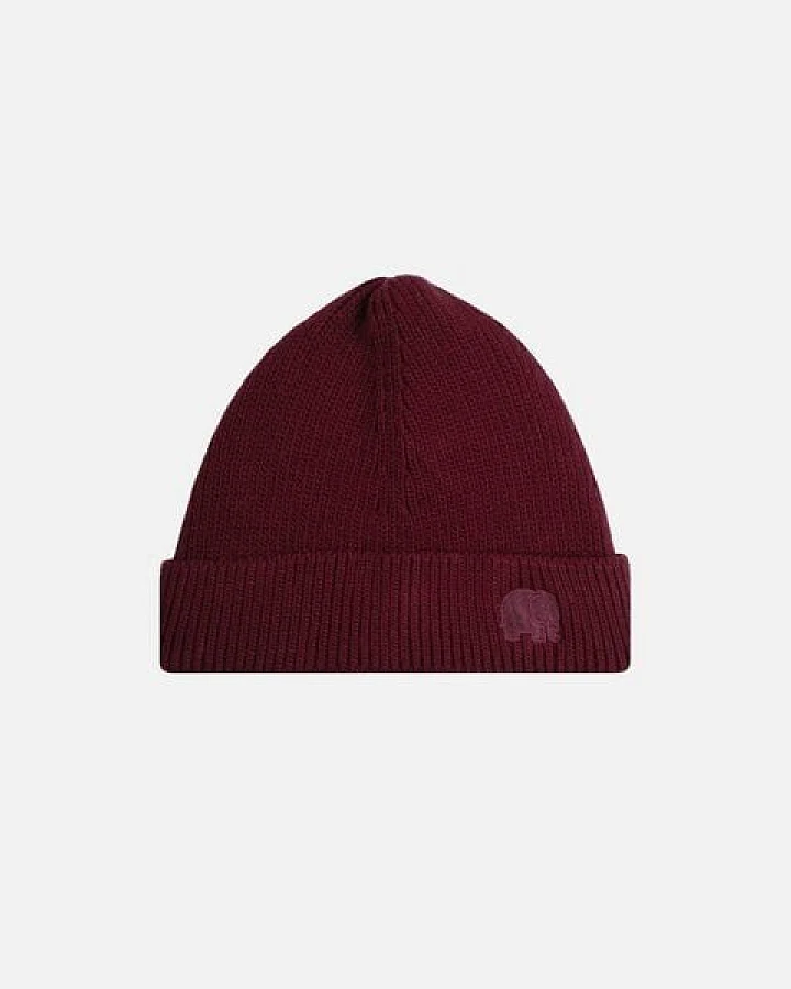 Trendsplant Safor Rib Knit Beanie Burgundy