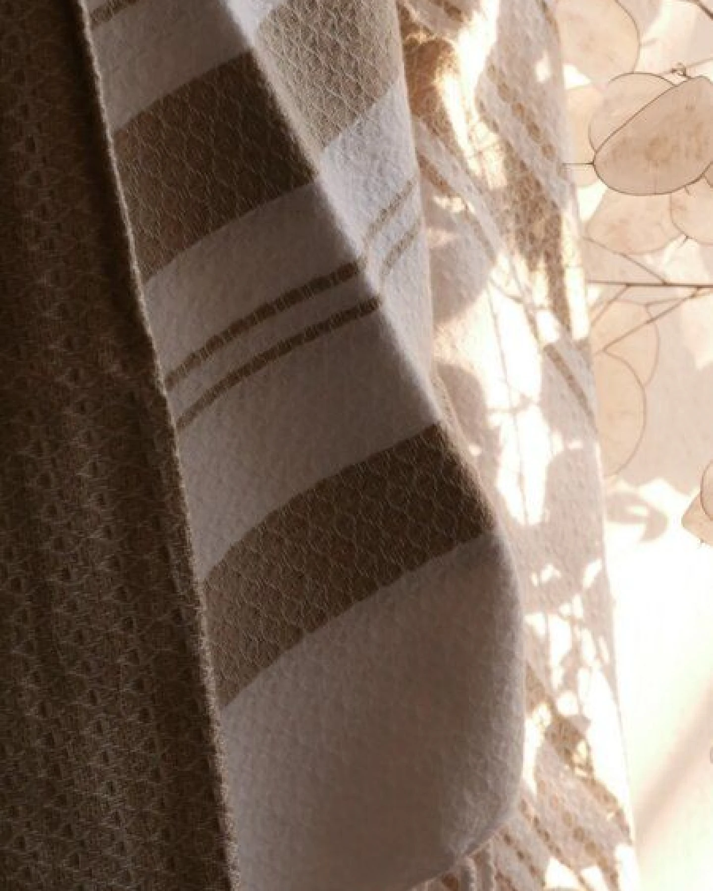 Karawan authentic Fouta White Sand Collection – Jacquard-Hammamtuch aus Bio-Baumwolle – Ansicht 3