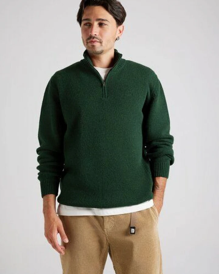 Trendsplant Bernia Quarter Zip Knit Forest