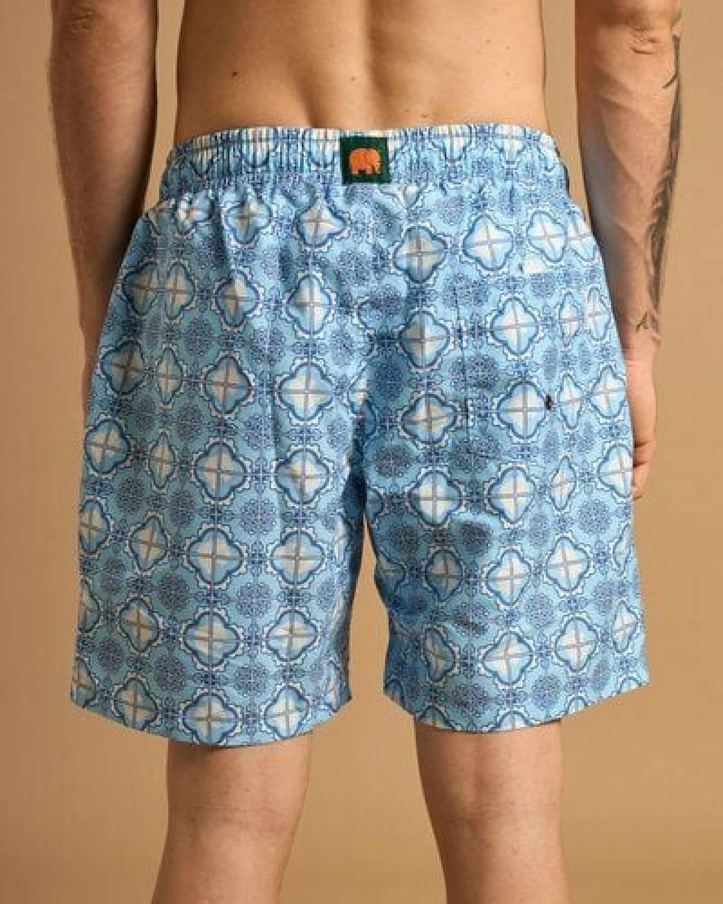 Trendsplant Tiles SEAQUAL®YARN Swim Trunks Light Blue – Ansicht 4