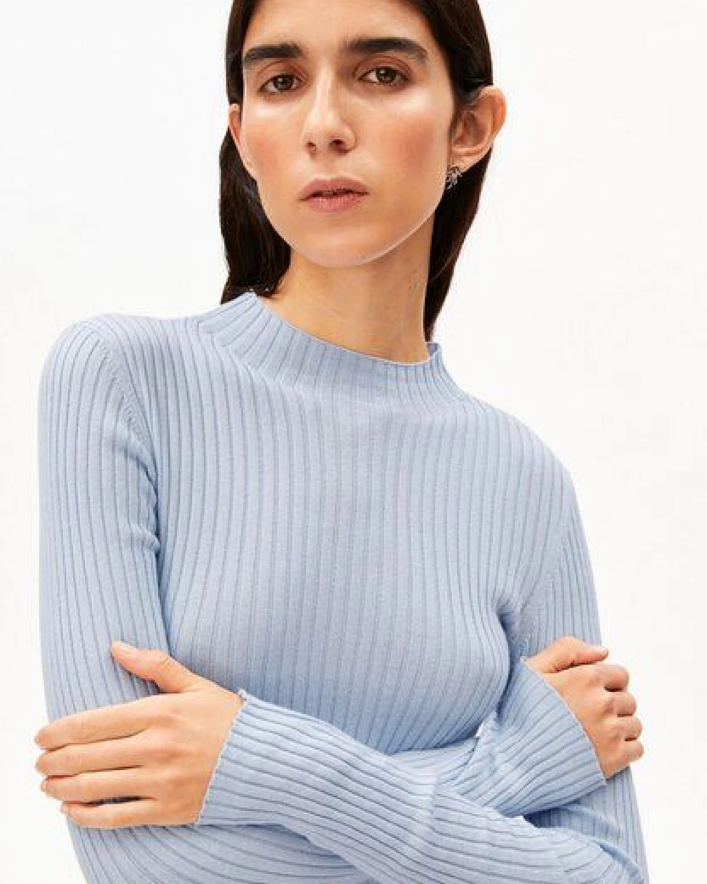 ARMEDANGELS ALAANIA Damen Pullover Slim Fit aus Bio-Baumwolle – Ansicht 3