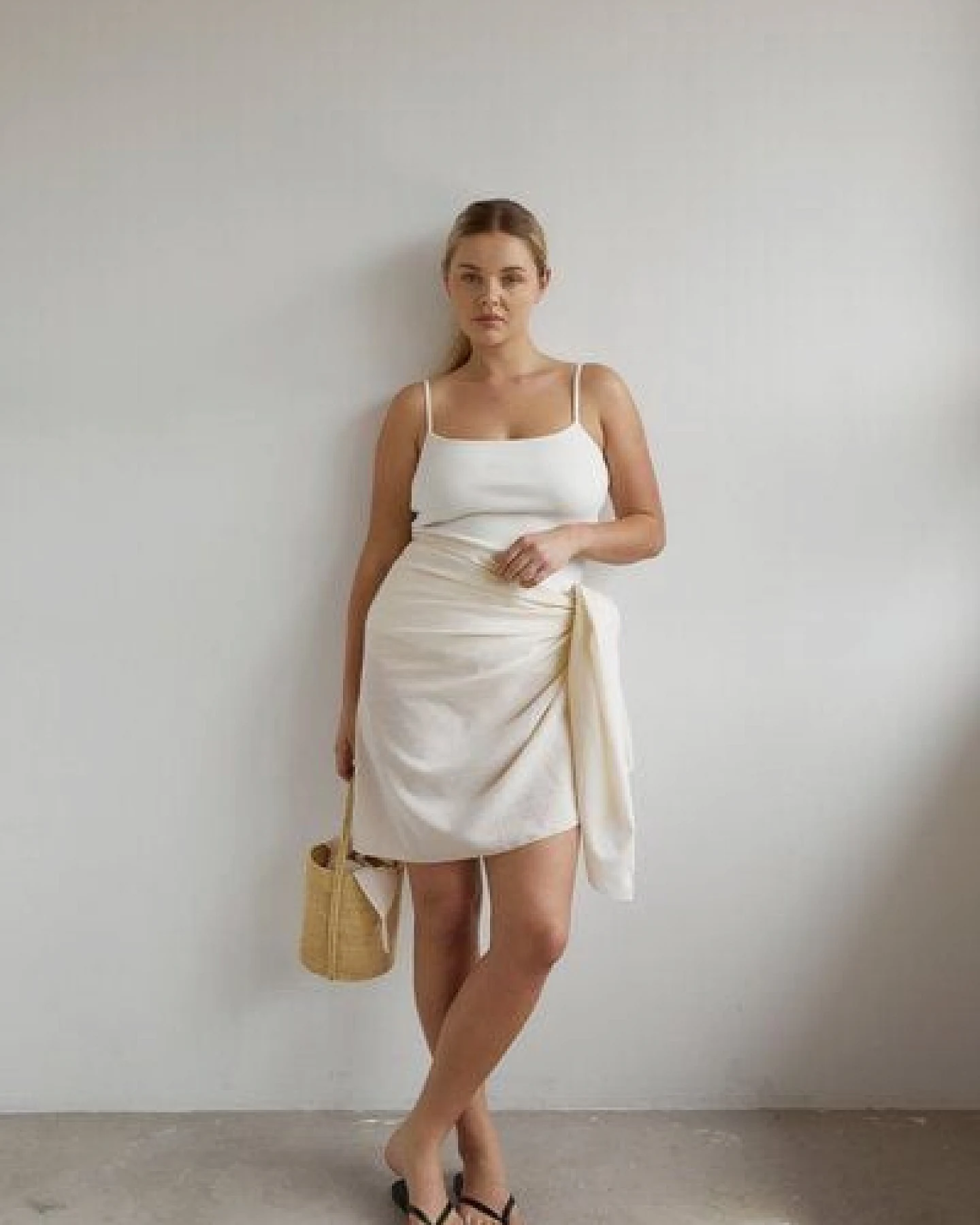The Slow Label Sarong / Tuch aus Bio-Baumwolle / Crinkle – Ansicht 4