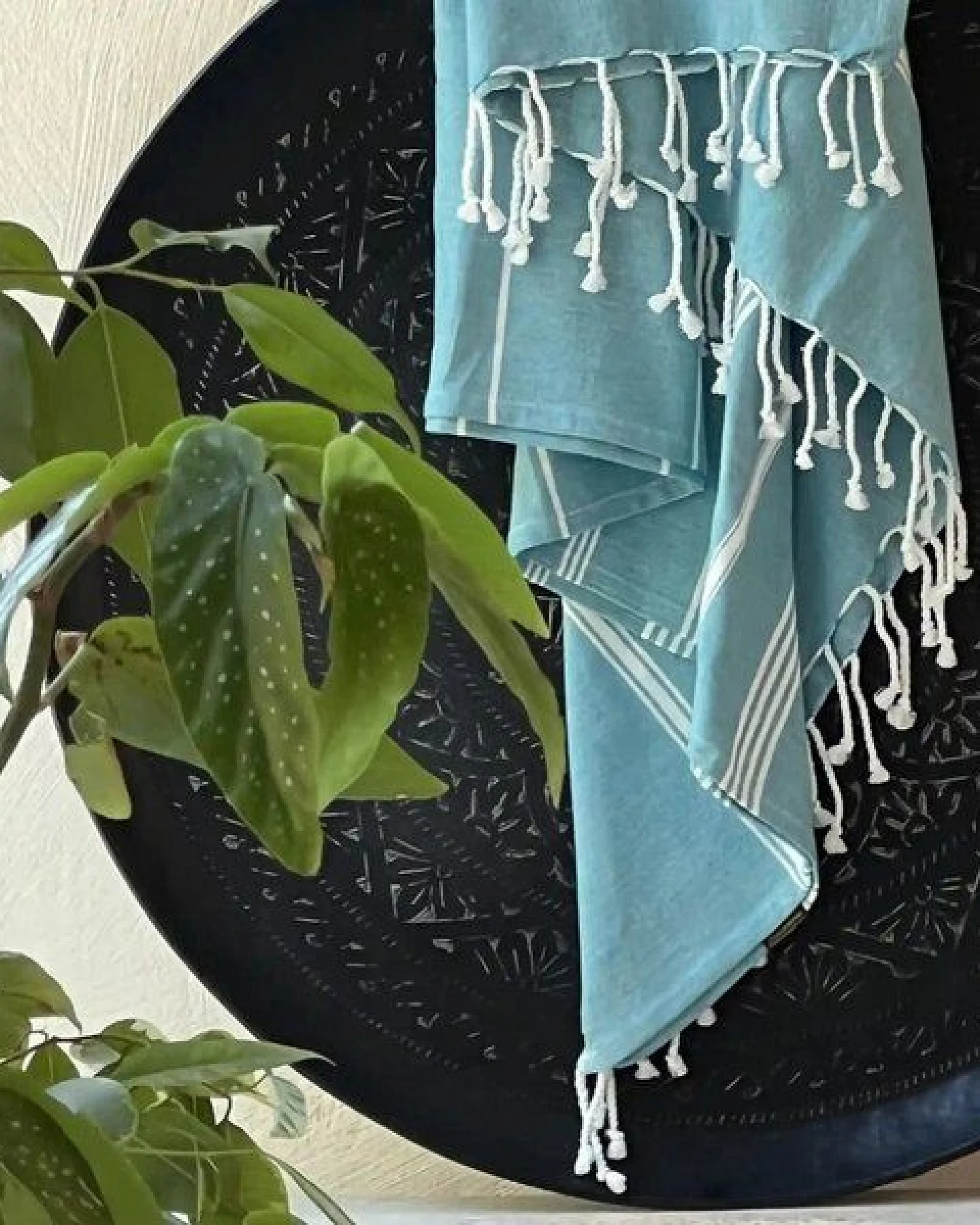 Karawan authentic Fouta HAMMAM (Peshtamal) aus Bio-Baumwolle, 100 x 200cm – Ansicht 2