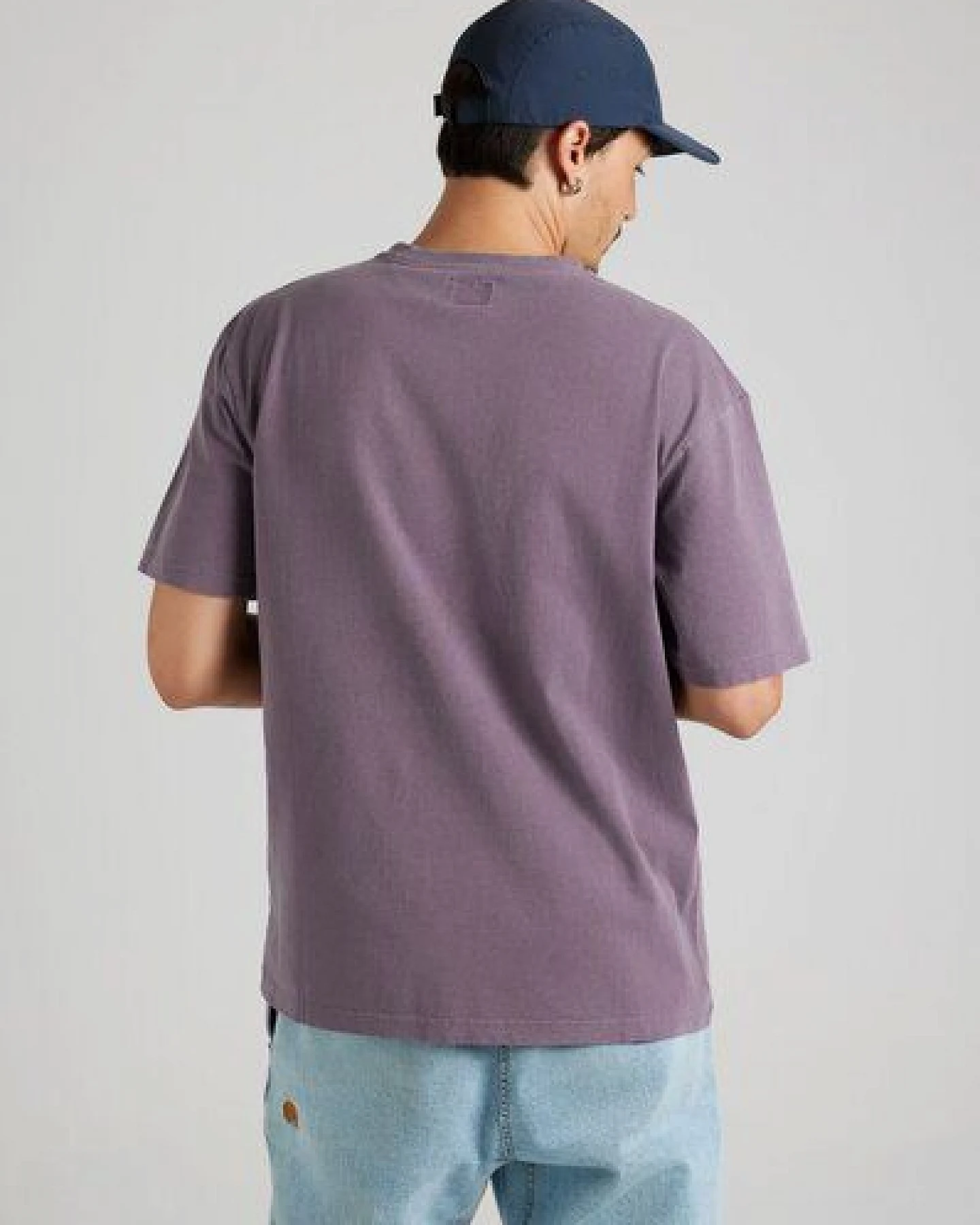 Trendsplant Garza Pigment Dyed T-Shirt Sunset Purple – Ansicht 4