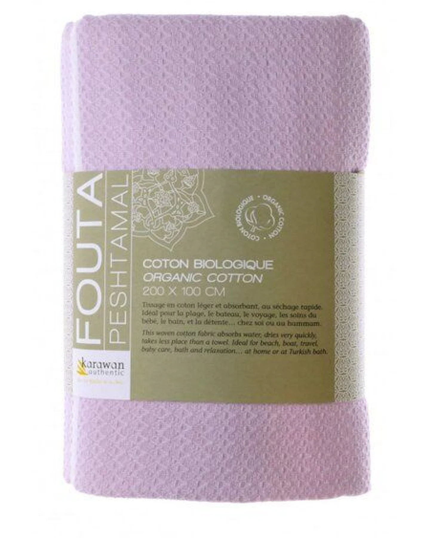 Karawan authentic Fouta / Hammamtuch aus Biobaumwolle / White Sand Collection – Ansicht 2