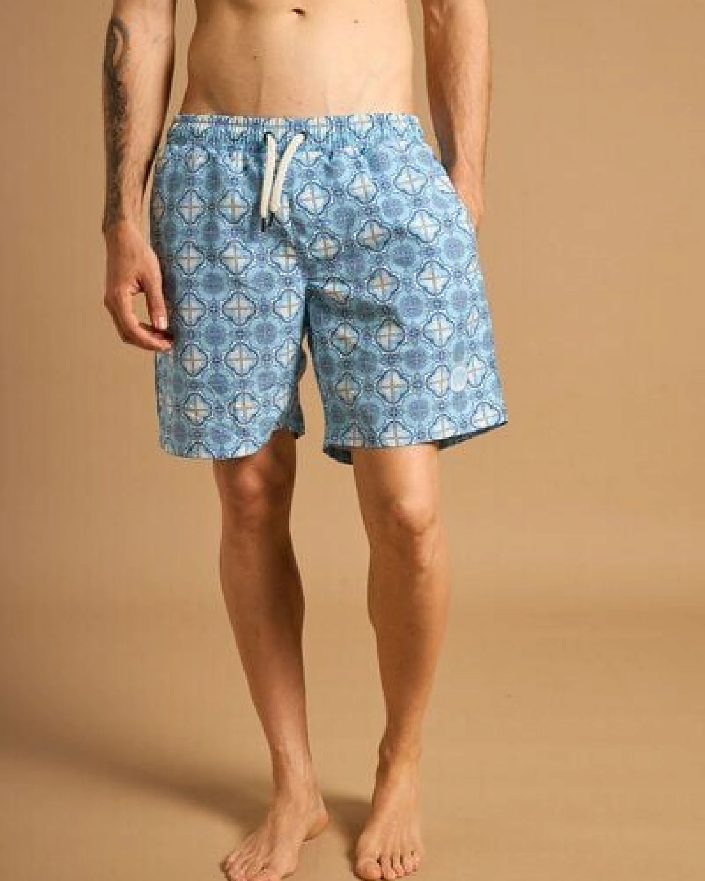 Trendsplant Tiles SEAQUAL®YARN Swim Trunks Light Blue – Ansicht 2