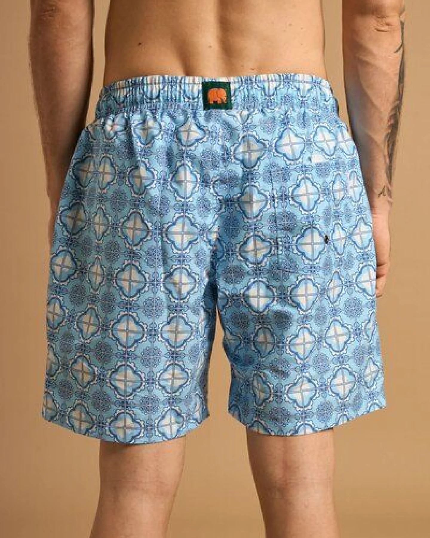 Trendsplant Tiles SEAQUAL®YARN Swim Trunks Light Blue – Ansicht 4