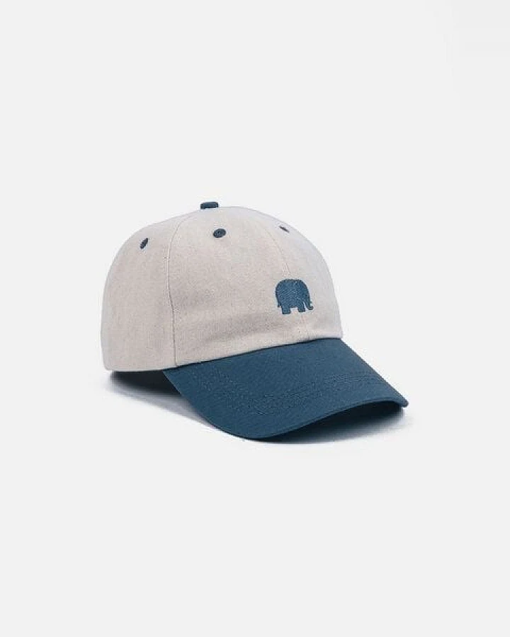 Trendsplant Logo Dad Cap Indigo Ecru