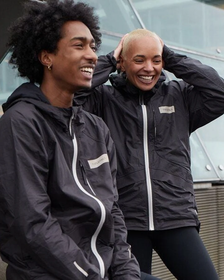 runamics OrganicShade Laufjacke, unisex, schwarz