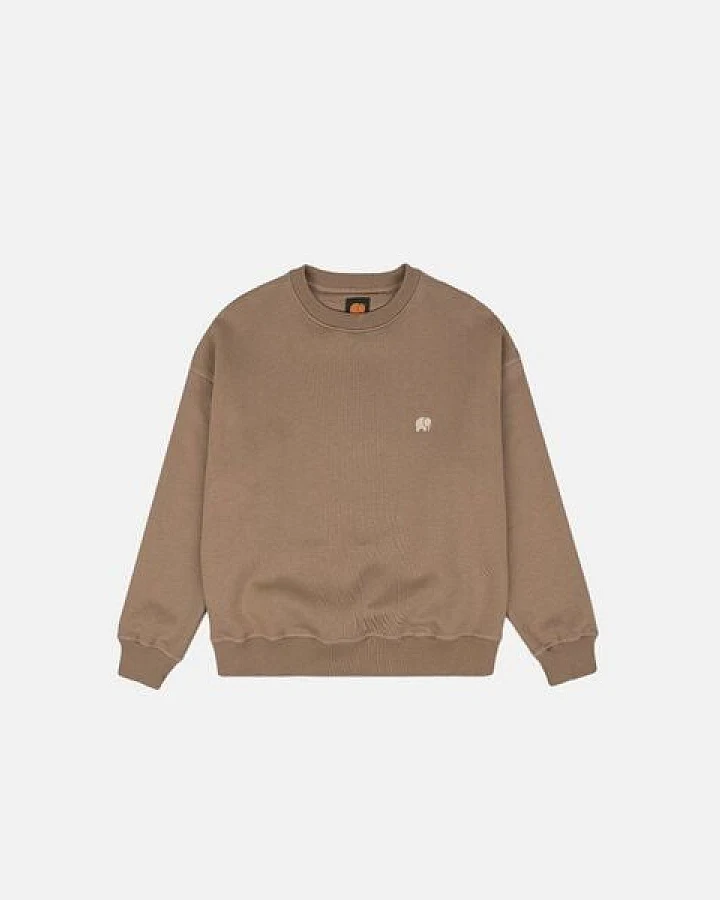 Trendsplant Women's Organic Essential Oversized Sweater Desert Taupe