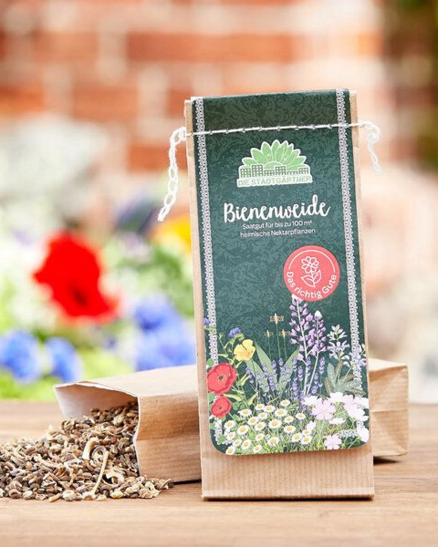 Die Stadtgärtner Saatgut Bienenweide I Über 25 Sorten Blumensaatgut I Reicht für 100 m² – Ansicht 3