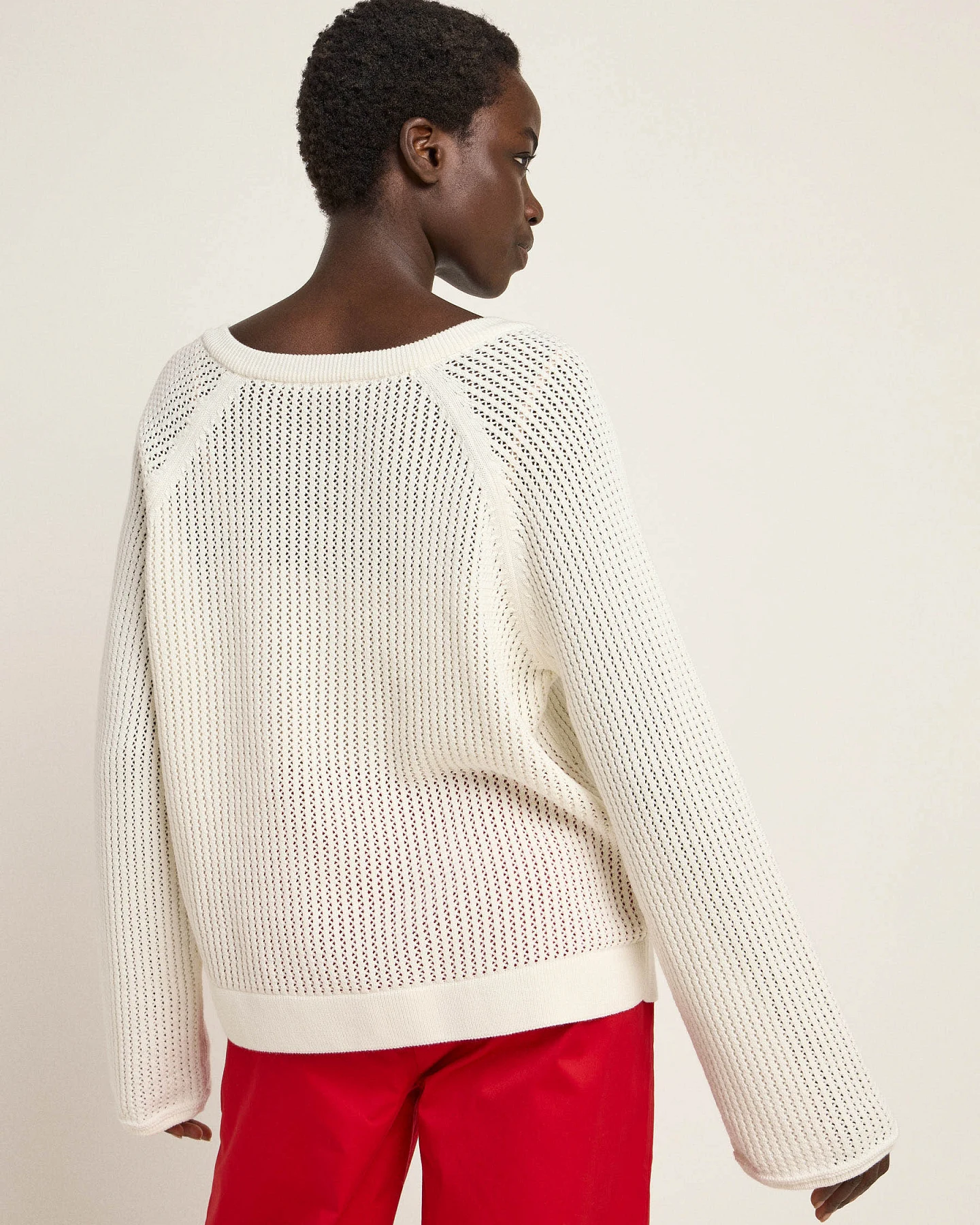 Pullover mit Netzstruktur (GOTS) – Ansicht 7