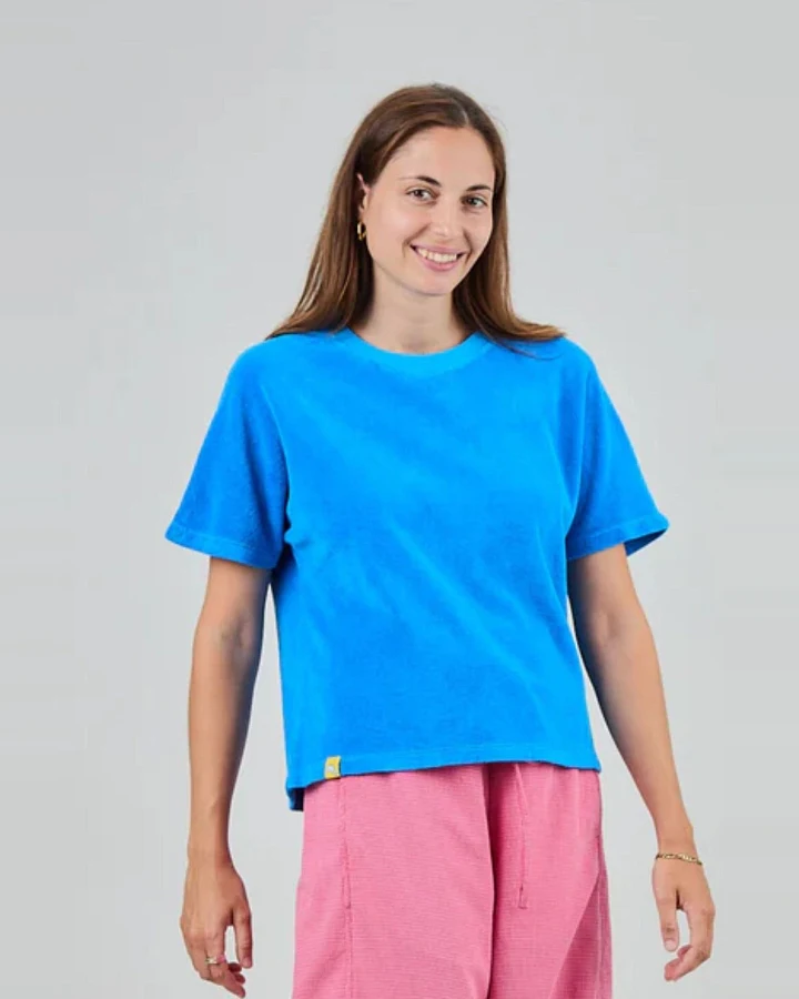 T-Shirt Terry Oversize Blau