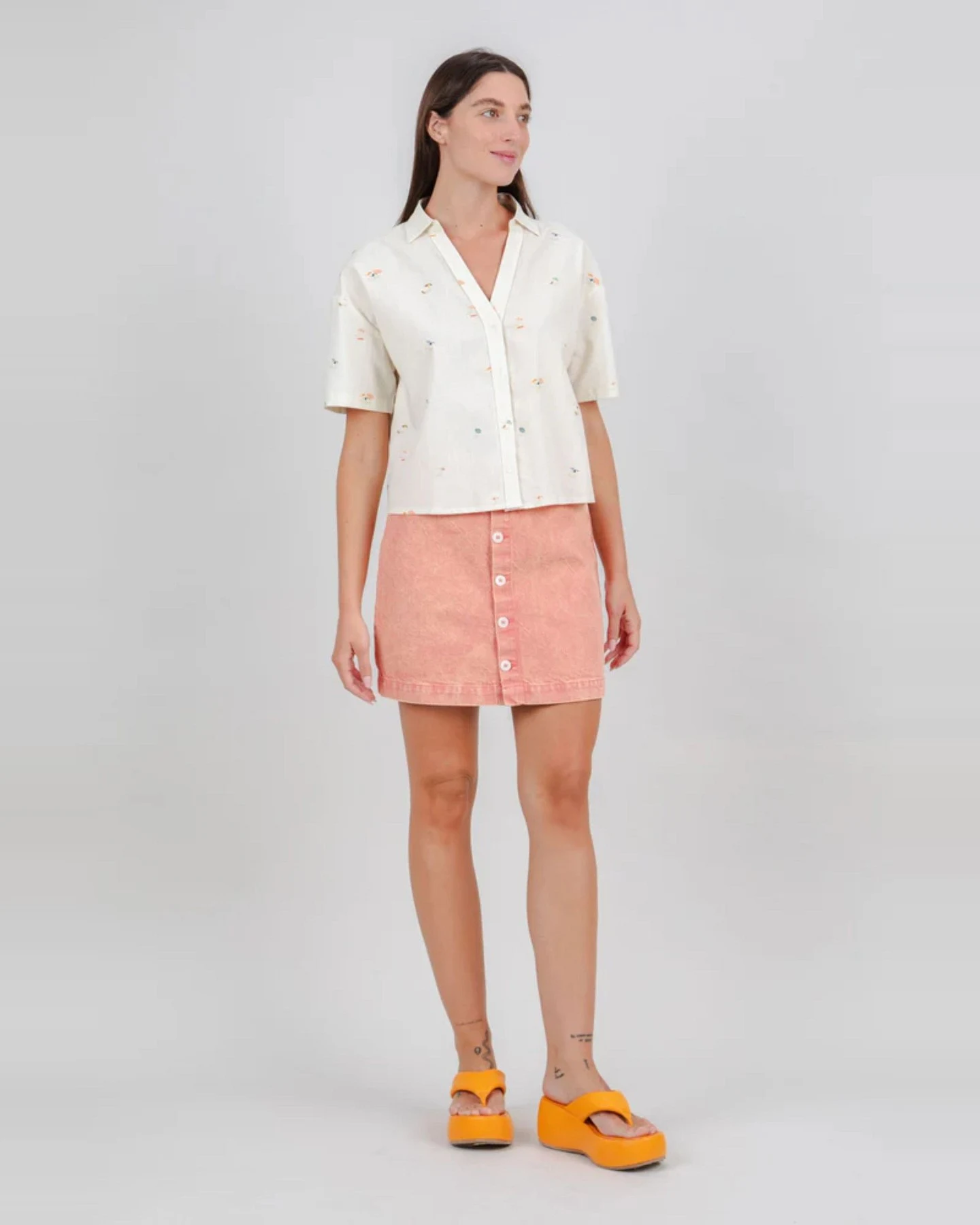 Bluse Beach Please Cropped Off White – Ansicht 6