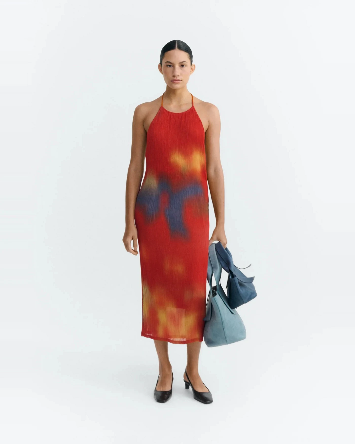 Kleid Miriam Pleated Rot – Ansicht 2