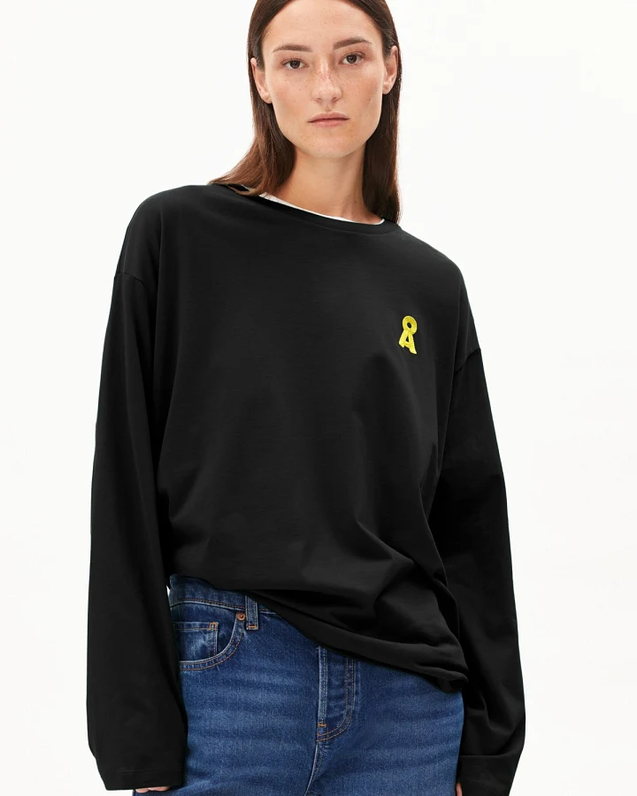 Longsleeve Fietaa Iconic Å Schwarz