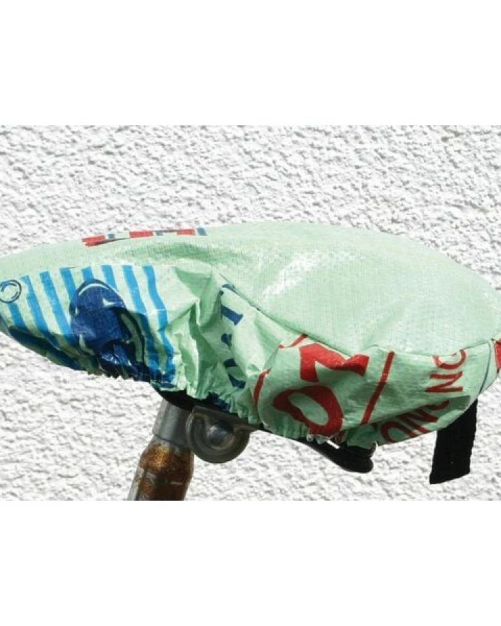 El Puente Fahrradsattelüberzug aus recycelter Verpackung