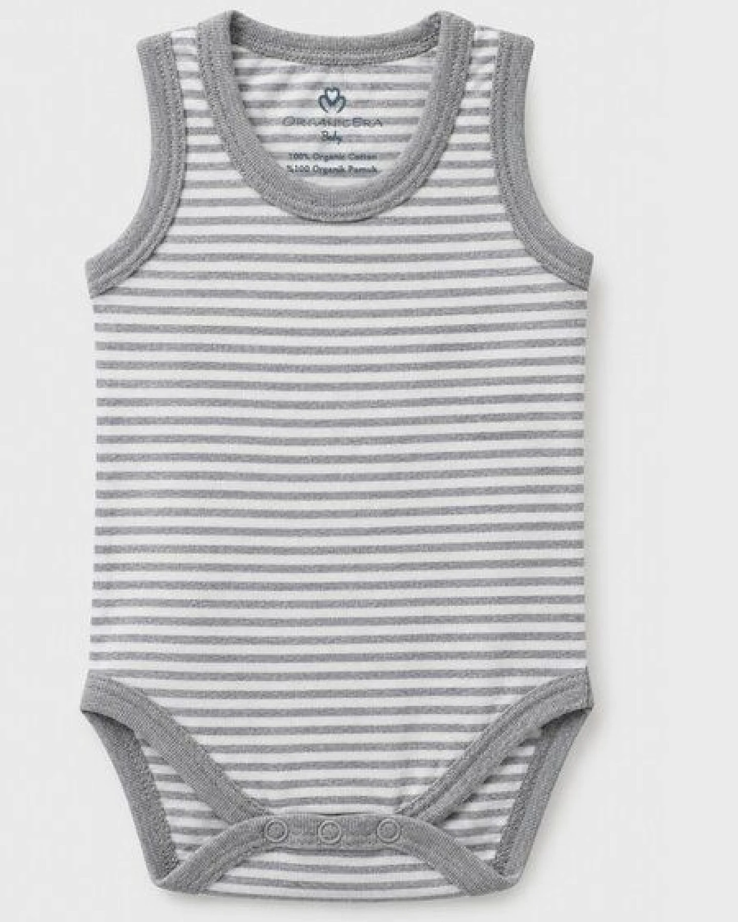 OrganicEra Bio-Ärmellose Babybodys für Neugeborene, 2er-Set – Ansicht 3