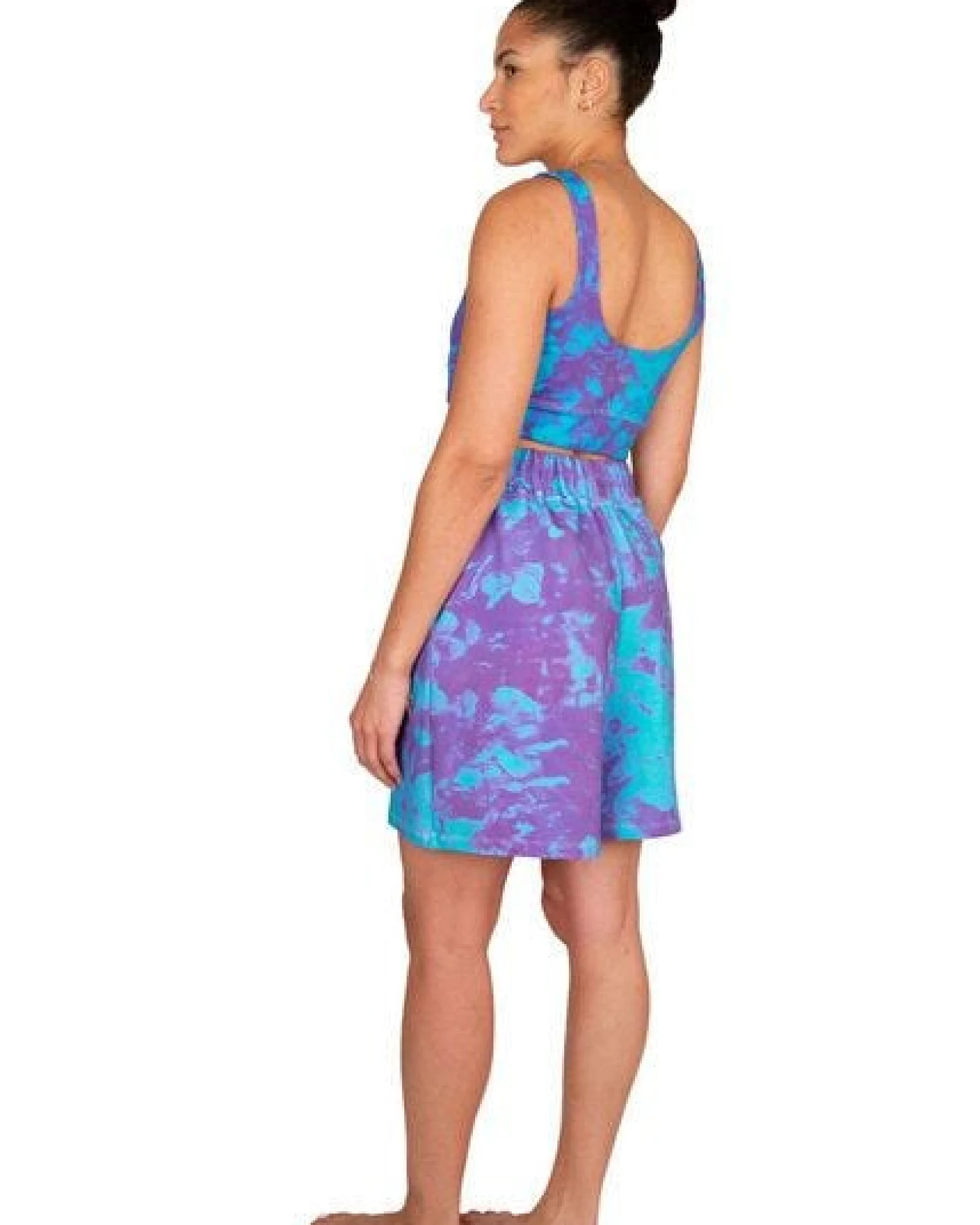 ÆVRIL Unisex Weite Shorts // Avril Print // Bio-Baumwolle – Ansicht 4
