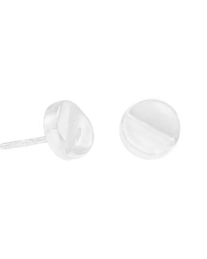 pakilia Silber Ohrstecker Platte wellig Fair-Trade und handmade