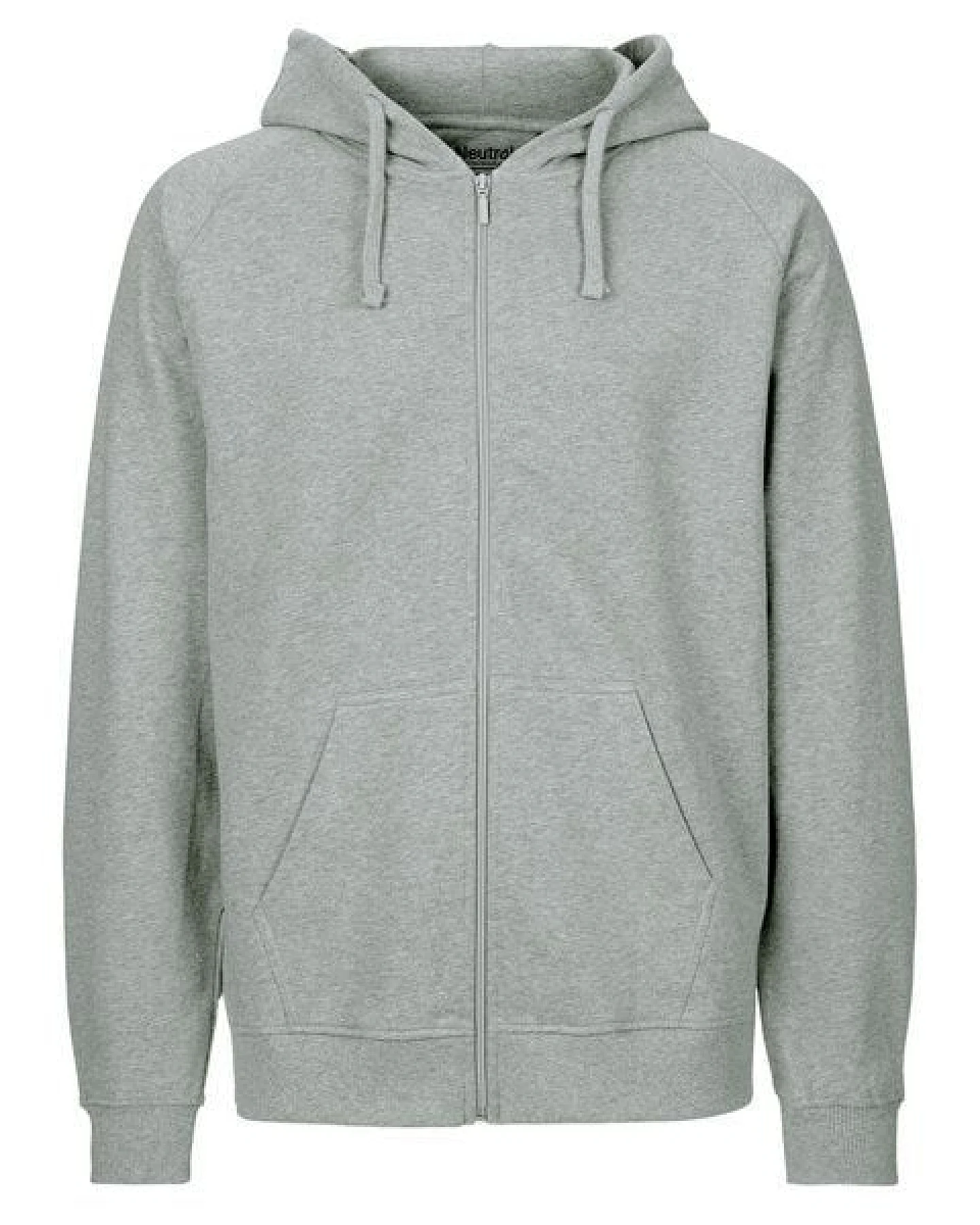 HANDGEDRUCKT "Klammerkatze" Männer Zip Hoody aus reiner Biobaumwolle (kbA) – Ansicht 3