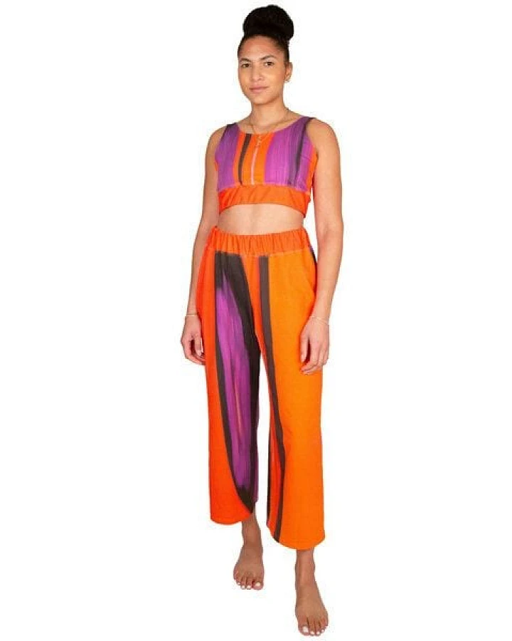 ÆVRIL Unisex Yoga Hose // Floripa Print // Bio-Baumwolle