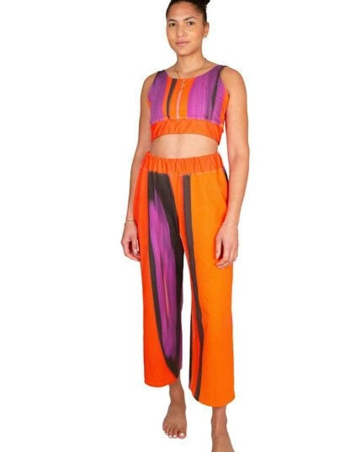 ÆVRIL Unisex Yoga Hose // Floripa Print // Bio-Baumwolle