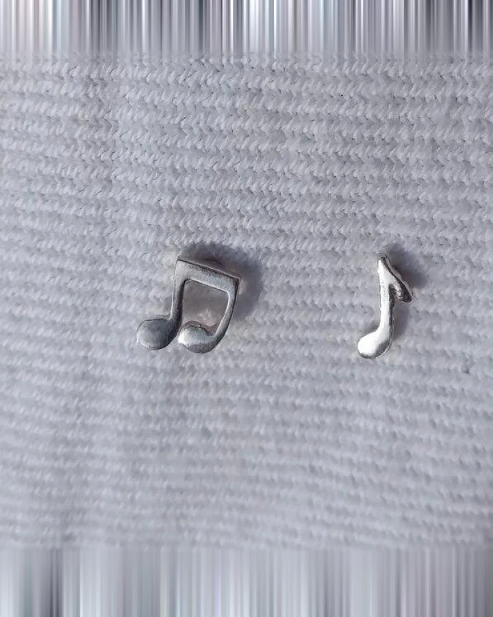 pakilia Ohrstecker "Notas musicales mini"