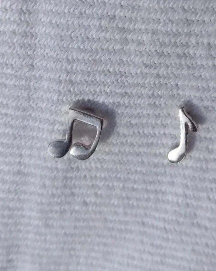 pakilia Ohrstecker "Notas musicales mini"
