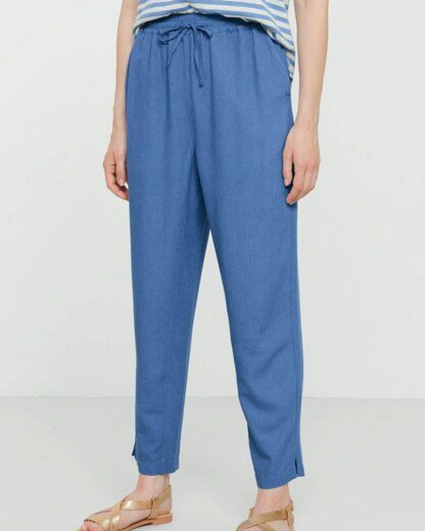 Damen Hose aus Leinen und LENZING ECOVERO Viskose Mix - MOONFLOWER - recolution – Ansicht 3