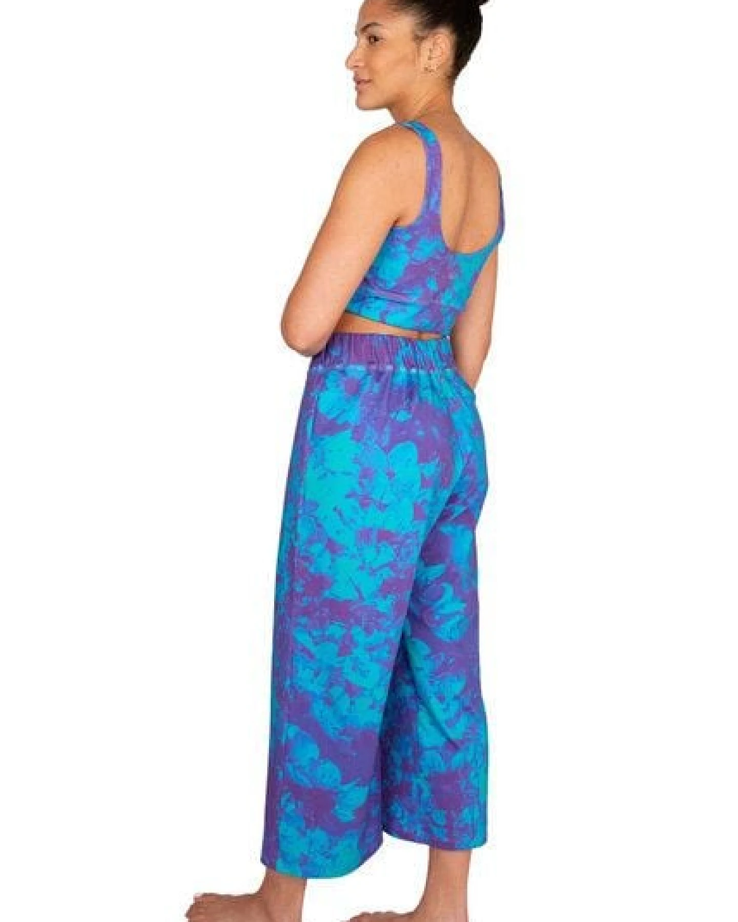 ÆVRIL Unisex Yoga Hose // Avril Print // Bio-Baumwolle – Ansicht 4