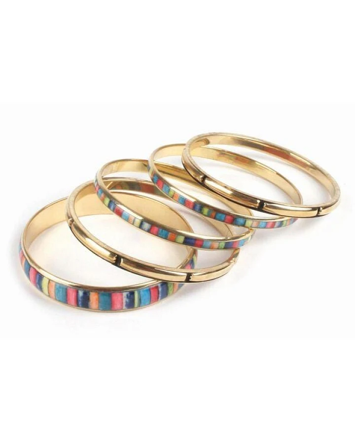 El Puente Armreifen "Regenbogen", 5er-Set