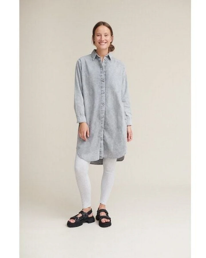Basic Apparel Hemdkleid BLUEBELL aus Bio-Baumwolle