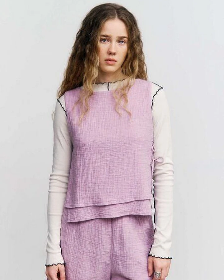 Rotholz Tie Top - Damen Top aus Bio-Baumwolle