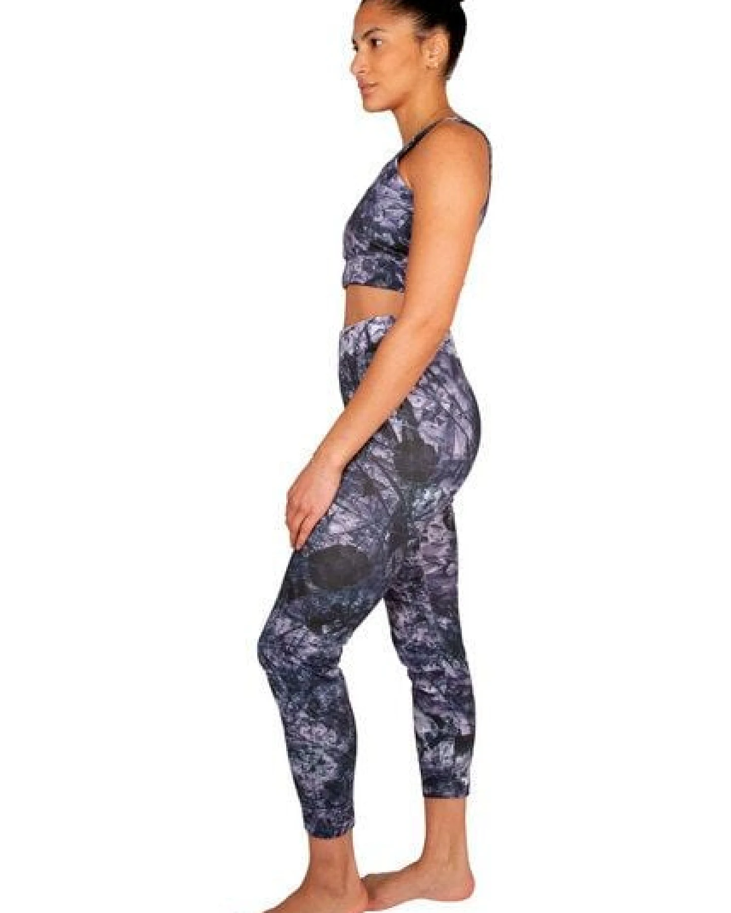 ÆVRIL Damen Yoga Leggings // Tobiume Print // Bio-Baumwolle – Ansicht 3
